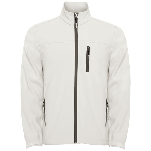 Veste promotionnelle Softshell Homme Antartida ROLY Blanc perle